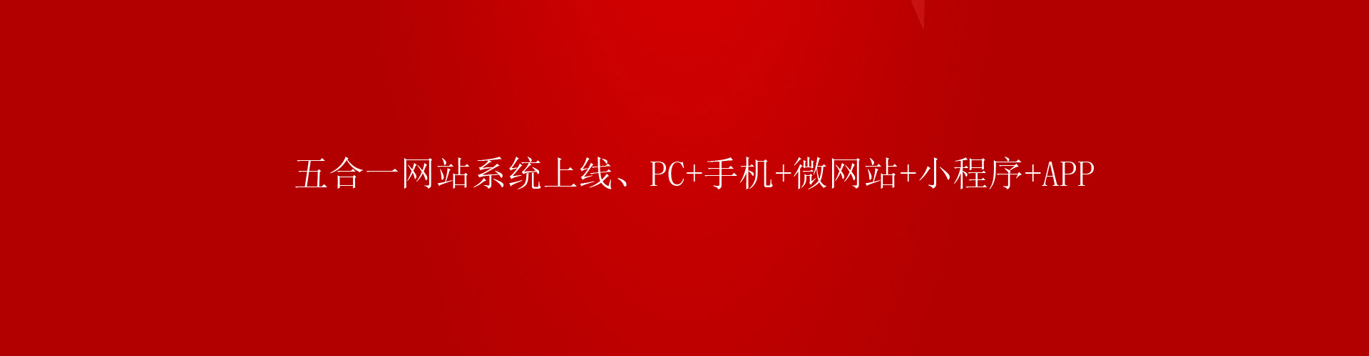 五合一网站制作套餐、兼容PC电脑和手机移动端